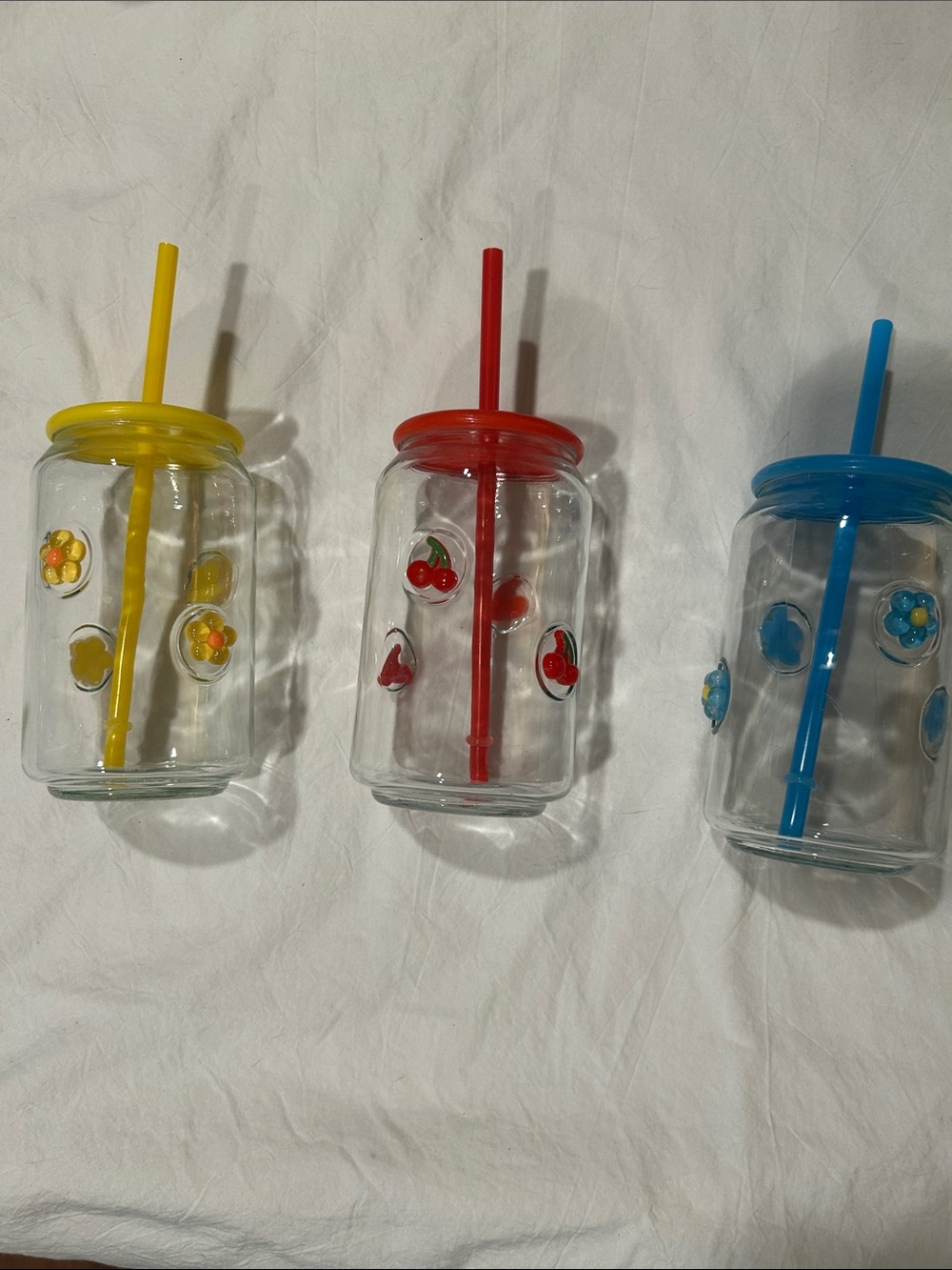 3 pint jar glasses.